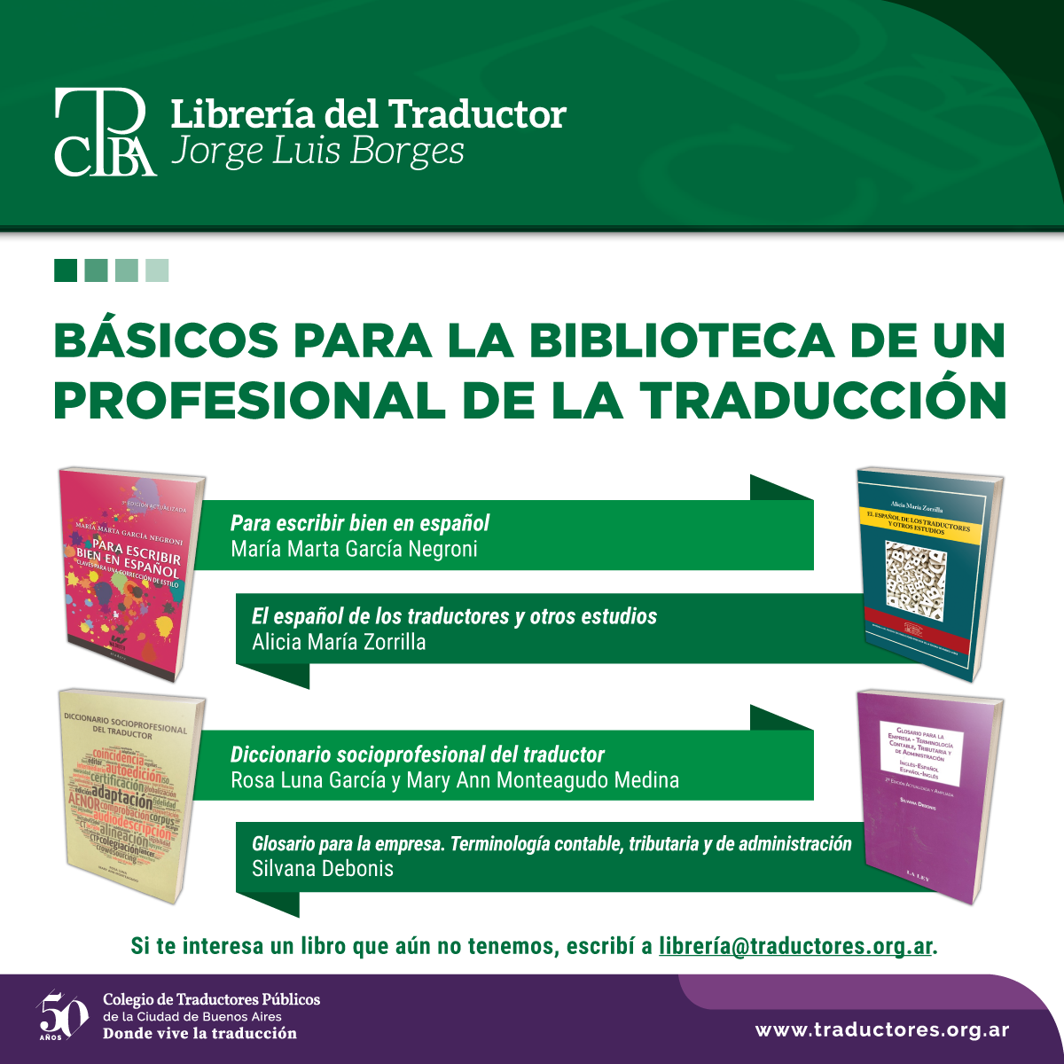 Librería CTPCBA Colegio de Traductores Públicos de la Ciudad de